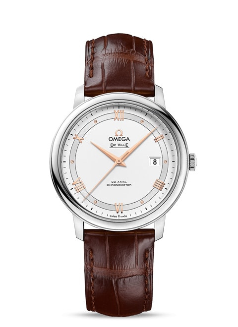 De Ville Prestige Co‑Axial Chronometer 39,5 mm Acero con Pulsera de piel  424.13.40.20.02.002