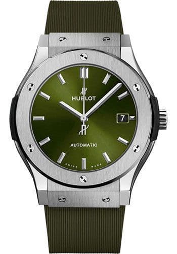 HUBLOT · CLASSIC FUSION TITANIUM GREEN 42MM 542.NX.8970.RX