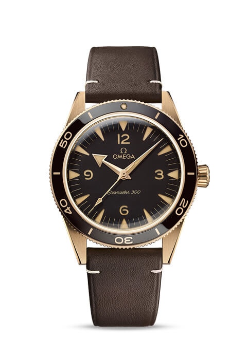 Seamaster 300 Co‑Axial Master Chronometer 41 MM Bronze Gold con Pulsera de piel  234.92.41.21.10.001