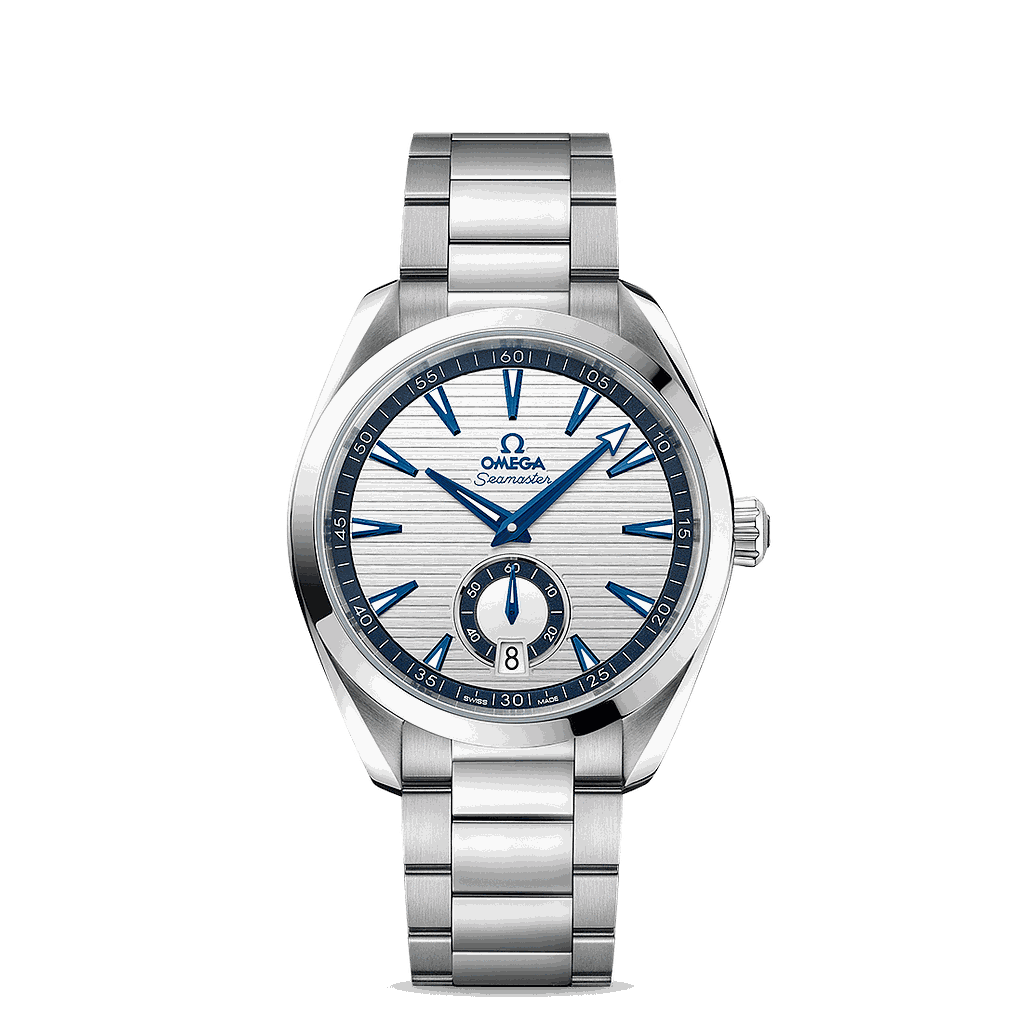 OMEGA · SEAMASTER AQUA TERRA 150M
CO‑AXIAL MASTER CHRONOMETER SMALL SECONDS 41 MM
220.10.41.21.02.004 Acero con Acero
