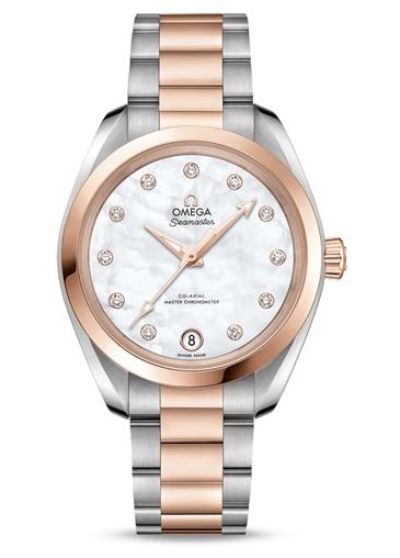 Aqua Terra 150m Co‑Axial Master Chronometer 34 mm Acero ‑ Oro Sedna™  220.20.34.20.55.001