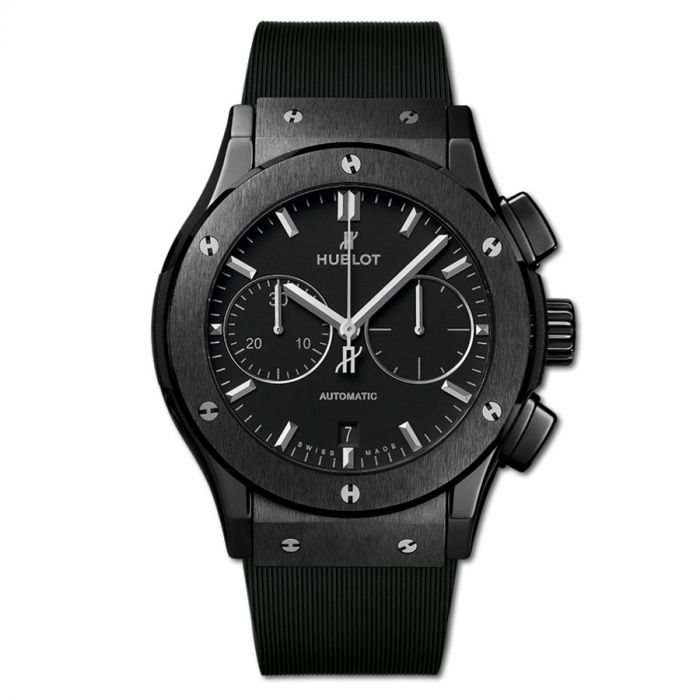 HUBLOT · CLASSIC FUSION CHRONOGRAPH BLACK MAGIC 45MM 521.CM.1171.RX
